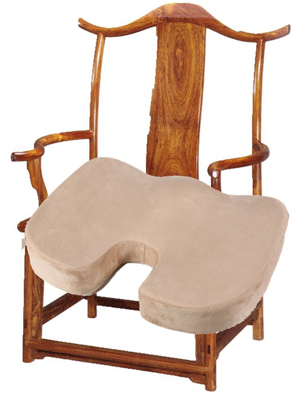 Memory foam lumbar and back support cushion