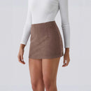 Women's Mini Skirt corduroy trapeze  elegant casual