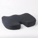 Memory foam lumbar and back support cushion