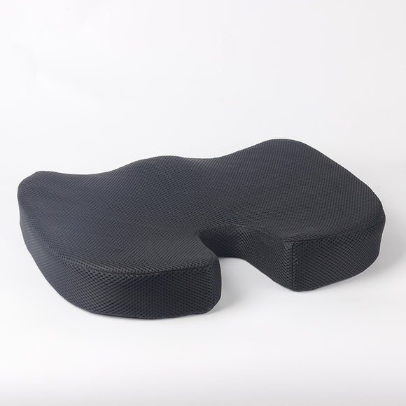 Memory foam lumbar and back support cushion