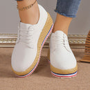 Women's shoes wedge heel lace-up elegant, comfortable Outdoor