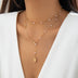 Women's Necklace superimposed design beads elegant