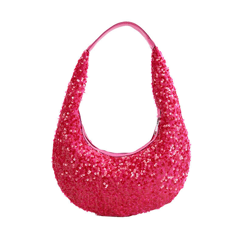 Women's handbag sequined elegant crossbody for evening