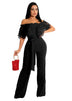 Women's Jumpsuit Elegant Off Shoulder Wide Leg Formal Romper