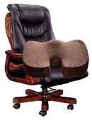 Memory foam lumbar and back support cushion