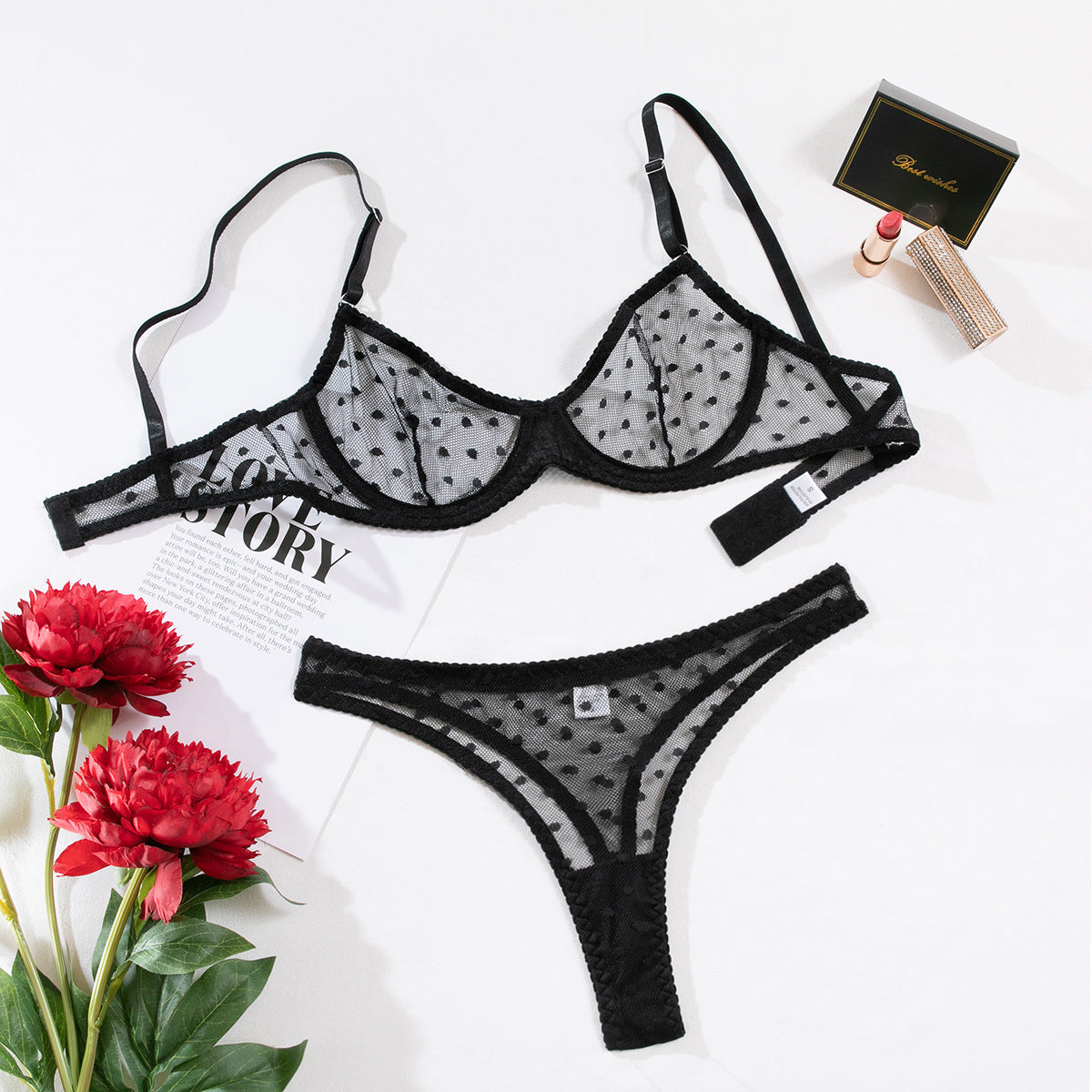 Women's lingerie set two pieces fine and sexy for girls