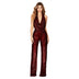  Jumpsuit Shiny Sleeveless Sequined Sparkly Formal