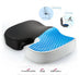 Memory foam lumbar and back support cushion