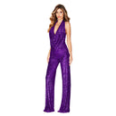 Women’s Jumpsuit Elegant Shiny Sleeveless Sequined Sparkly Formal-17