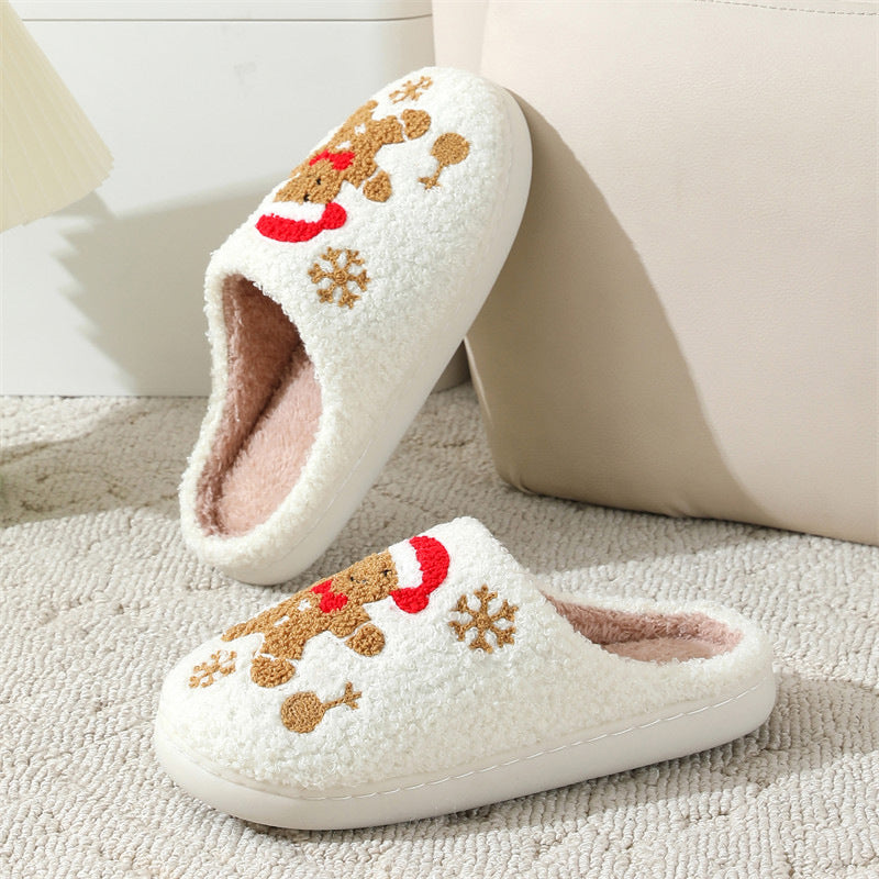 Women's slippers Christmas elegant snowflakes  non-slip