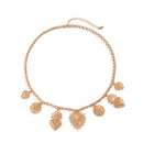 Women's necklace elegant alloy pendant peach heart creative flame