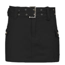 Women's mini skirt cargo elegant denim
