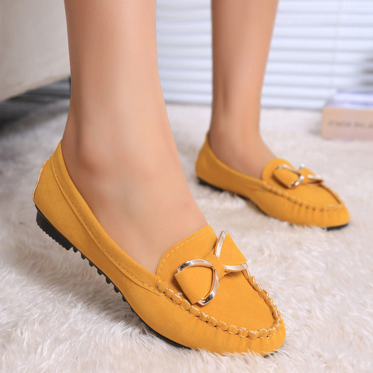 Women's Shoes flat solid elegant, comfortable classic bowknot