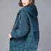 Women's coat padded cotton elegant hooded loose mid-length thickened