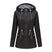 Women's jacket hooded waterproof elegant windbreaker zipper