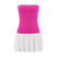 Women's Sexy Mini Dress Puffy Elegant Corset Sleeveless Strapless Solid Color