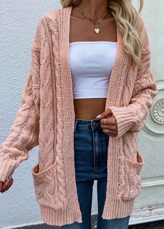 Women's Cardigan Boho knitted open elegant, long sleeves, sweaters, jacket