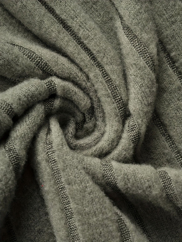 Women's Pants long, Ribbed Crossed Buttoned,  Solid Color, Casual