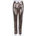 Women's pants, metallic high waisted, Super stretchy, shiny tights