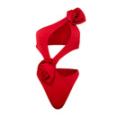 Women's swimwear one-piece elegant short skirt hollow