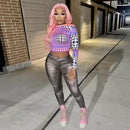 Women's pants, metallic high waisted, Super stretchy, shiny tights