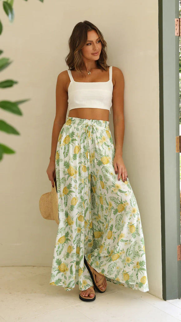 Spring And Summer Casual Wide-leg Popular Loose Casual Fashion Trousers
