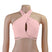 Sexy backless women's top, white crop top to tie with halter neck