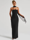 Sexy Maxi Dress Elegant Off Shoulder Backless Evening Party Dress