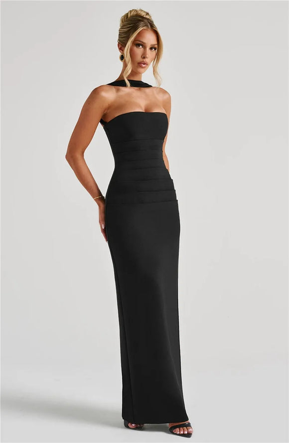Sexy Maxi Dress Elegant Off Shoulder Backless Evening Party Dress