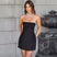 Women's Mini Dress Pleated A-Line Backless Sleeveless Sexy Elegant Gown