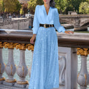 Women’s Jumpsuit Elegant Sequins Slim High Waist Belted Party Romper-4