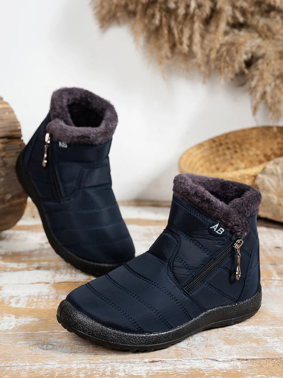 Women’s Ankle Boots Elegant Waterproof Snow Boots Outdoor Comfortable