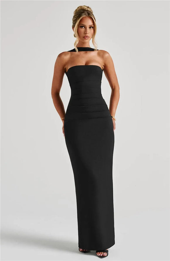 Sexy Maxi Dress Elegant Off Shoulder Backless Evening Party Dress