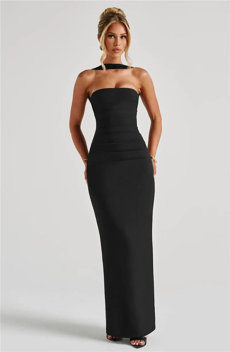 maxi sexy party dresses Sexy Maxi Dress Elegant Off Shoulder Backless- Looks Elegant