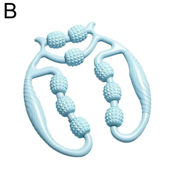 Circular Leg Clips Thigh Massager – Yoga Roller Muscle Relaxation Wheel