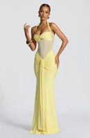 Women's Sexy Maxi Dress Elegant Backless Halter Off Shoulder Party