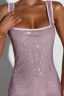 Women's Sexy Mini Dress Sequin Straps Backless Elegant Solid Color-20