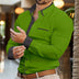 Men's Shirt Elegant Button Up Long Sleeve Patchwork Comfort Casual