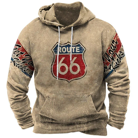 Men's Hoodie Streetwear Vintage 3D Printed Casual Oversized Sweatshirt