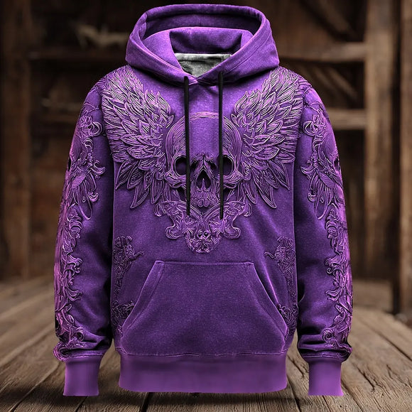 Men’s Halloween Hoodie Elegant 3D Printed Streetwear Pullover