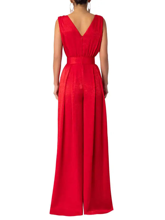 Women's Jumpsuit Elegant Slim Fit Loose Wide Leg Casual Chic