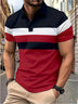 Men's Polo Shirt Elegant Trendy Stitch T Shirt Stretch Comfy Short Sleeves