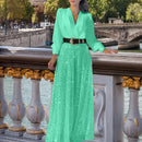 Women’s Jumpsuit Elegant Sequins Slim High Waist Belted Party Romper-22