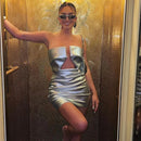 Women's Sexy Off-Shoulder Backless Bodycon Cutout Elegant Dress