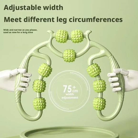 Circular Leg Clips Thigh Massager – Yoga Roller Muscle Relaxation Wheel