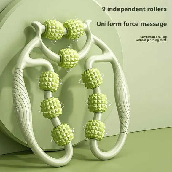 Circular Leg Clips Thigh Massager – Yoga Roller Muscle Relaxation Wheel