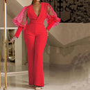 Women's Jumpsuit Elegant Sequin Wedding Bodycon Long Sleeve Party-12