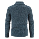 Men's Cardigan Large Size Stand Collar Warm Knit Sweater Coat Youth Wool