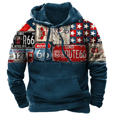 Buy lm202591yjq84 Men's Hoodie Streetwear Vintage 3D Printed Casual Oversized Sweatshirt