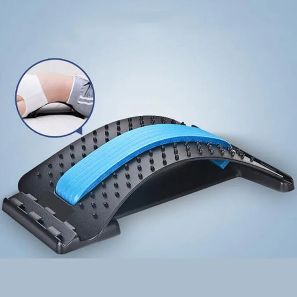Back Stretcher & Lumbar Support Device – 3-Level Spine Massager